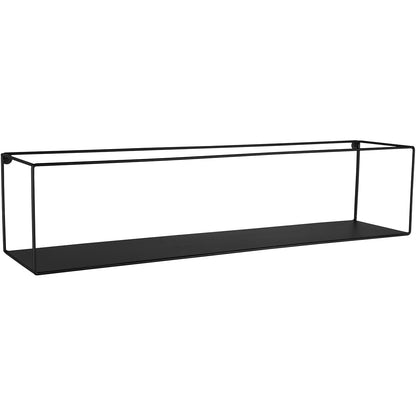 Wandrek Set van 2 Zwart Aluminium