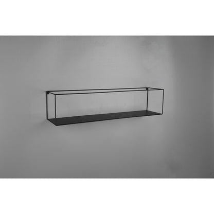 Wandrek Set van 2 Zwart Aluminium