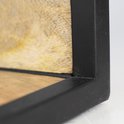 Wandbox Levels -35x18x25-Naturel/Zwart-Mango/Metaal