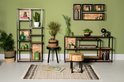 Wandbox Levels -35x18x25-Naturel/Zwart-Mango/Metaal