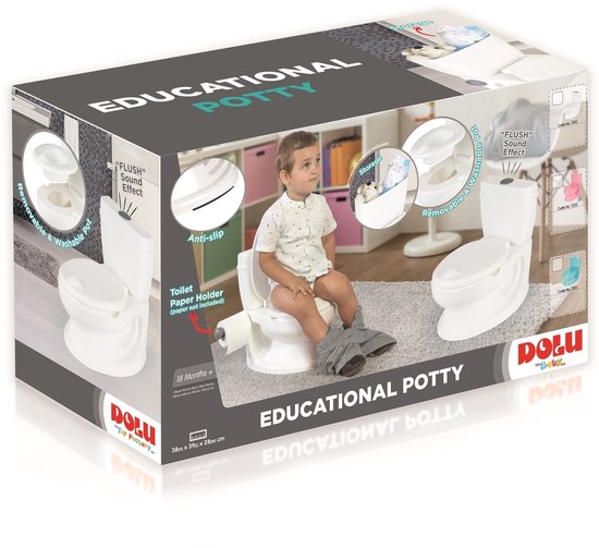 Educatief Kinder Toilet Met Geluid Wit