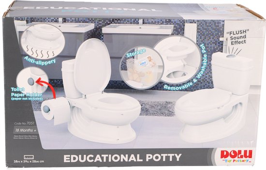 Educatief Kinder Toilet Met Geluid Wit