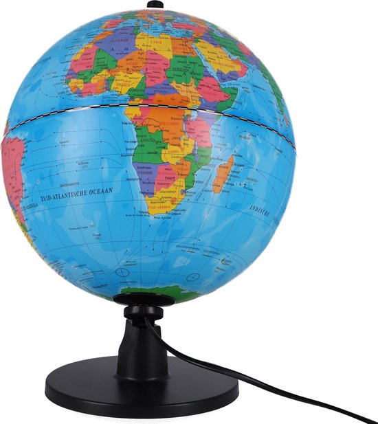 Globe met LED Licht Nederlands 25 cm