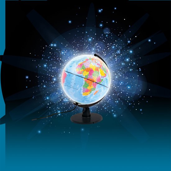 Globe met LED Licht Nederlands 25 cm