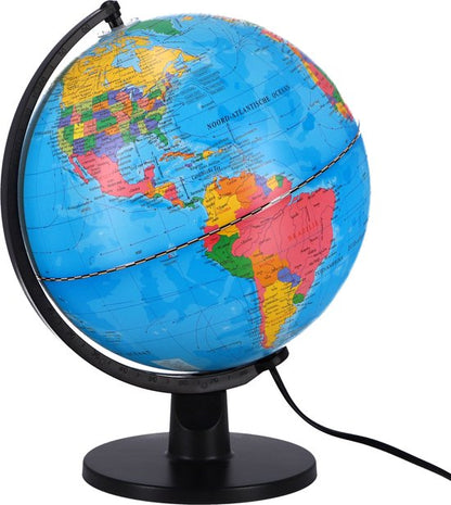 Globe met LED Licht Nederlands 25 cm