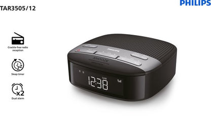 Philips TAR3505/12 DAB+ Wekkerradio Zwart