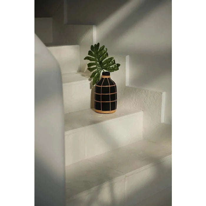 Whoopy Vaas - Zwart Naturel - M