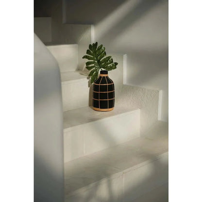 Whoopy Vaas - Zwart Naturel - M
