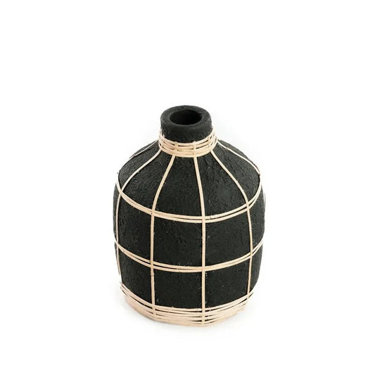 Whoopy Vaas - Zwart Naturel - S