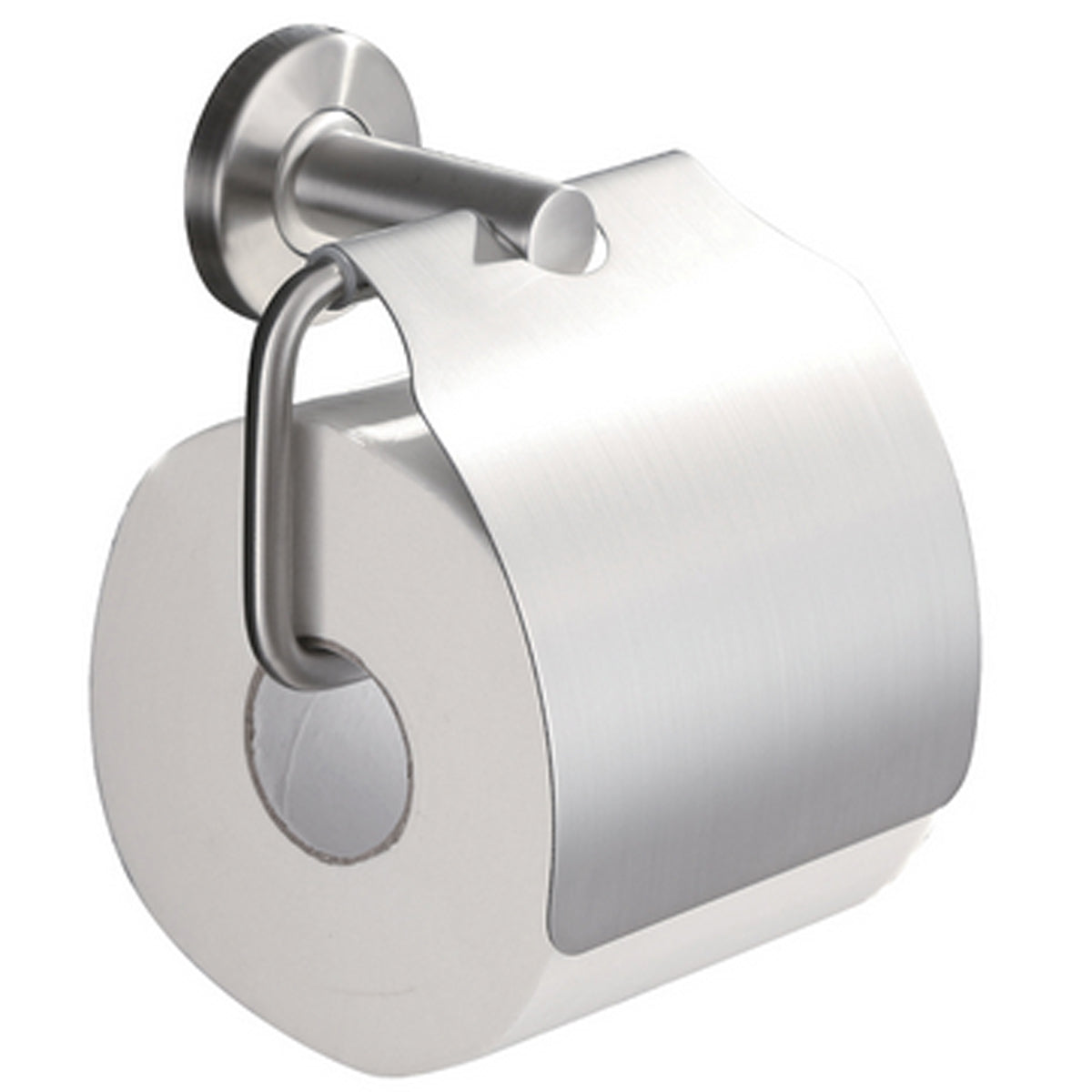 Toiletrolhouder met Klep - RVS