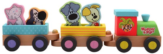 Woezel & Pip - Houten treinset