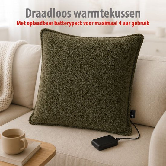 Warmtekussen draadloos Teddy Green