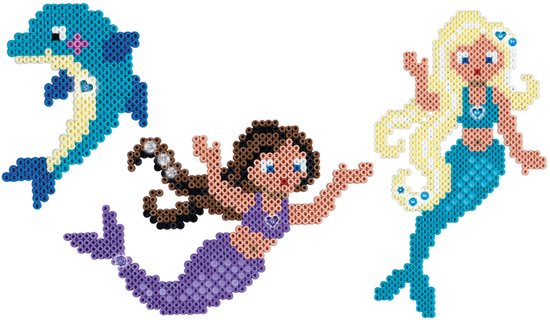 Hama Strijkkralen Zeemeerminnen Set 4000 Stuks Multicolor/Glitter