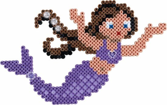 Hama Strijkkralen Zeemeerminnen Set 4000 Stuks Multicolor/Glitter