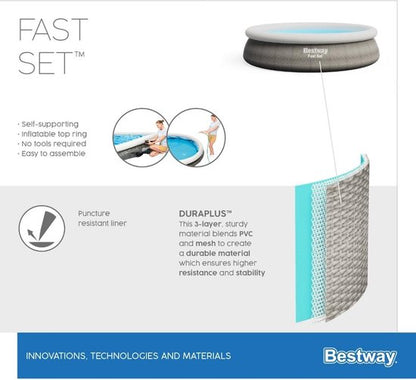 Bestway FastSet zwembad 366x76cm met pomp