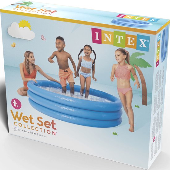 Intex 58446Np Crystal Blue 3-Rings Zwembad 168Cm