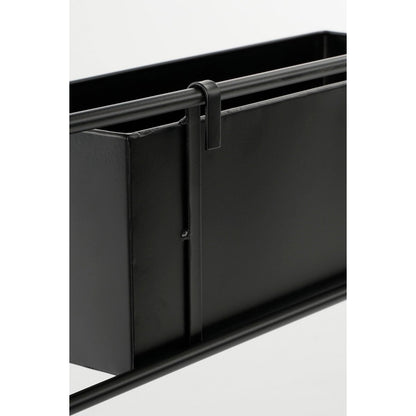 Dani Plantenrek Hangend - L54 x B9,5 x H90 cm - Metaal - Zwart
