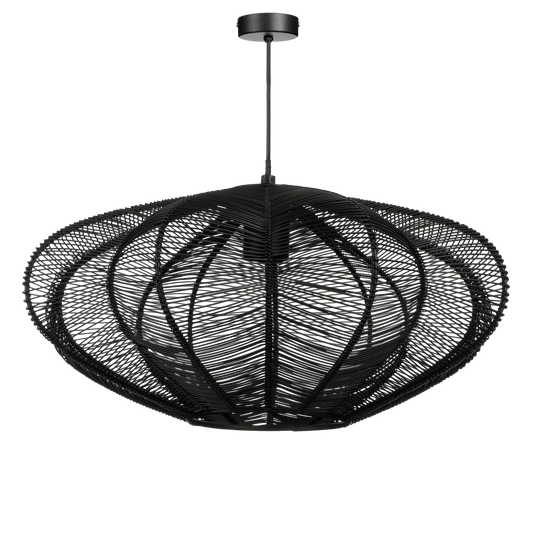 Hanglamp Kanti - H20 x Ø41 cm - Metaal - Zwart