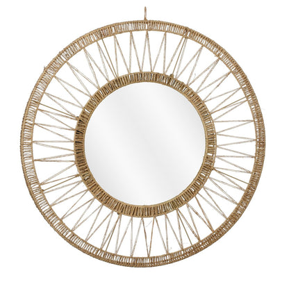Spiegel Ludy - H5 x Ø70 cm - Jute - Lichtbruin