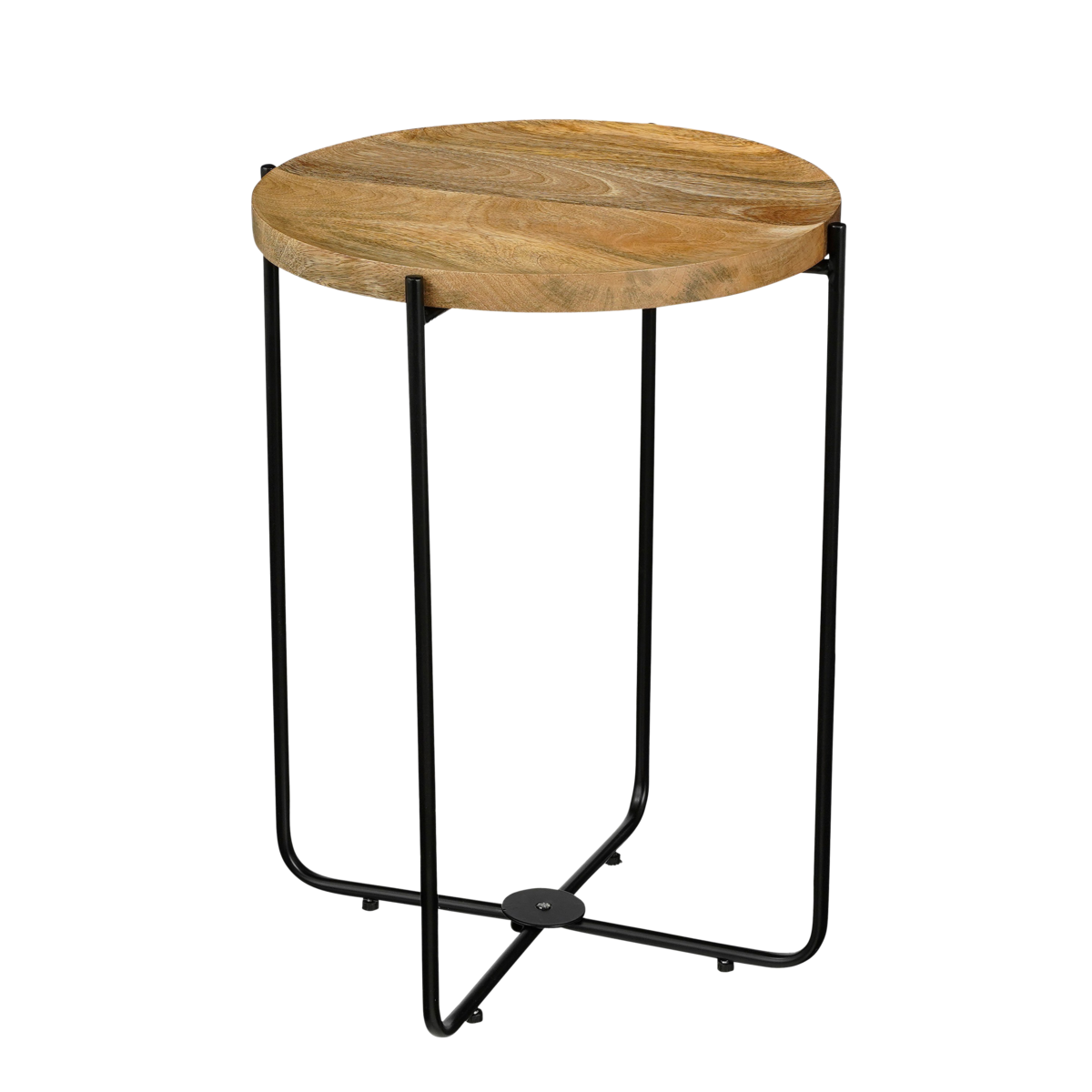 Armando Bijzettafel - H45 x Ø35,5 cm - FSC 100% Mangohout - Bruin