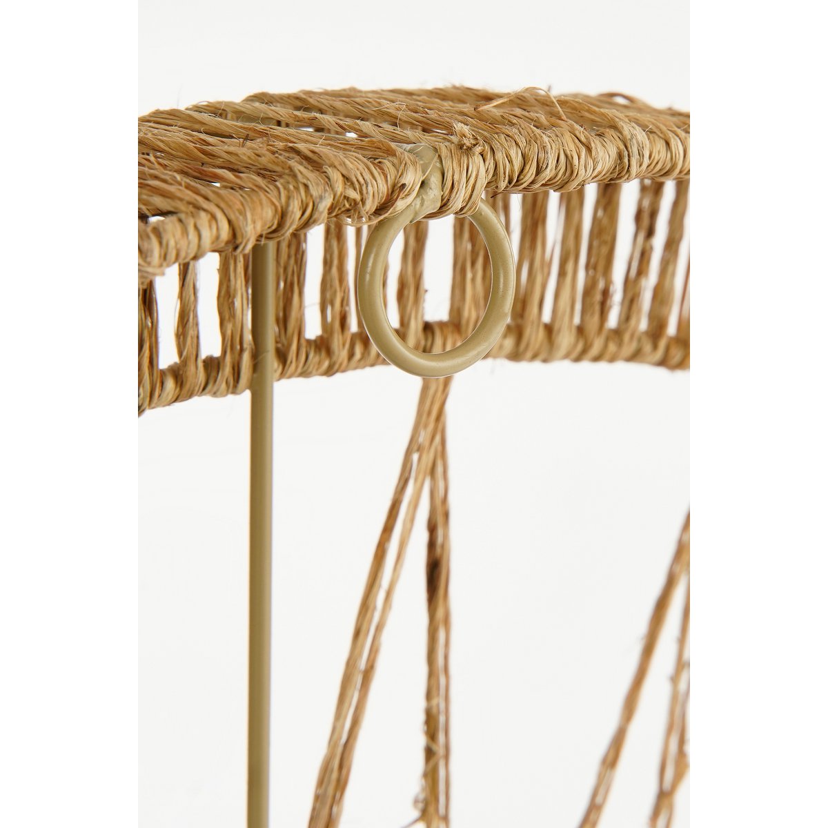 Spiegel Ludy - H5 x Ø70 cm - Jute - Lichtbruin