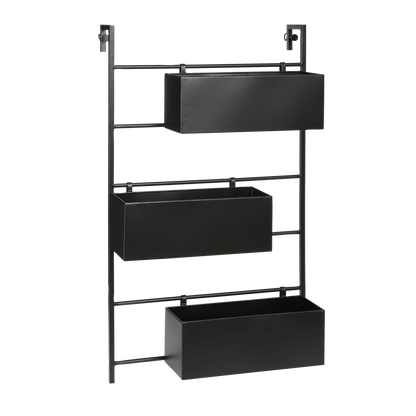 Dani Plantenrek Hangend - L54 x B9,5 x H90 cm - Metaal - Zwart