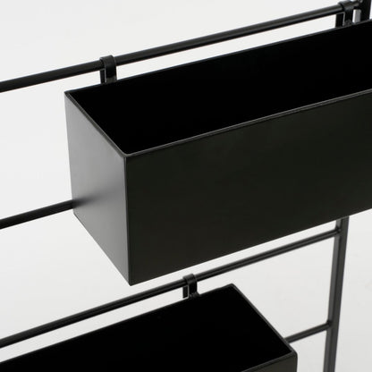Dani Plantenrek Hangend - L54 x B9,5 x H90 cm - Metaal - Zwart
