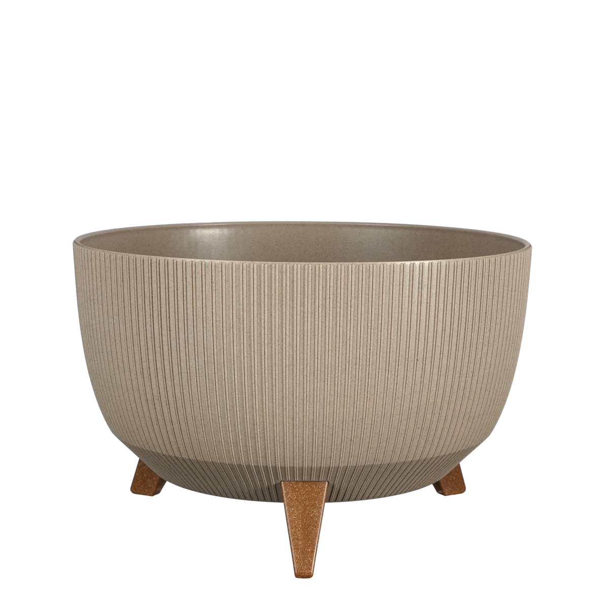 Doppio Bloempot op Poten - H20,5 x Ø40 cm - Polypropyleen - FSC Mix - Taupe