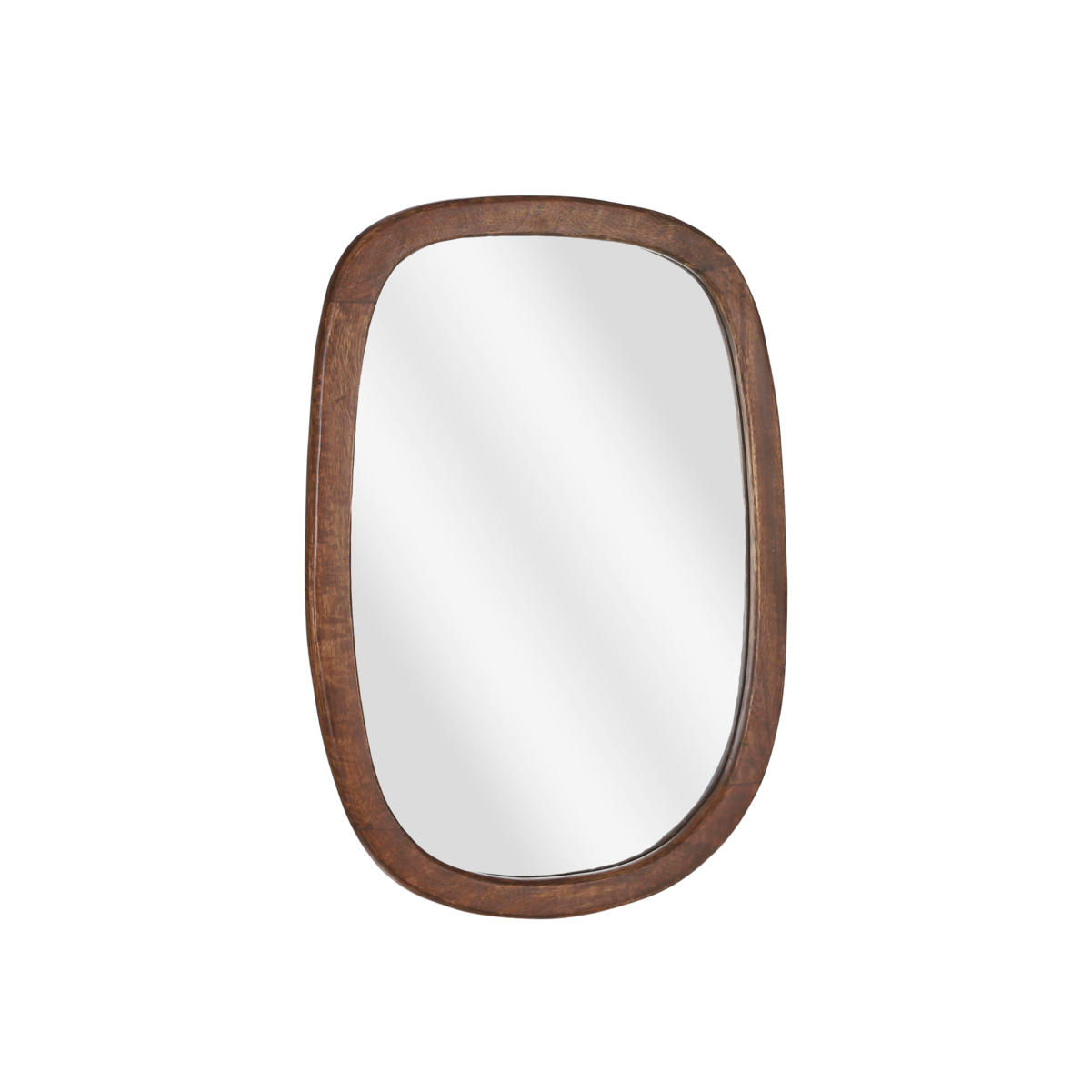 Bosco Spiegel - L35 x B50 cm - Mangohout - Donkerbruin