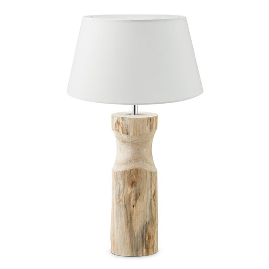 Tafellamp Largo met Bodo Houten Lampvoet en Lampenkap