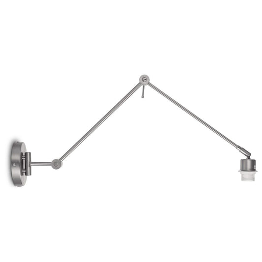 Wandlamp Shift 70/70/32cm - Geborsteld staal