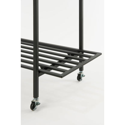 Greenrax Plantenstandaard - L90 x B44 x H190 cm - Metaal - Zwart