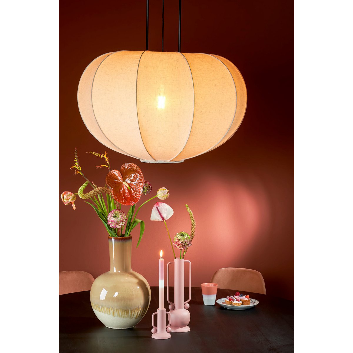 Holm Vaas - H42 x Ø27,5 cm - Keramiek - Crème