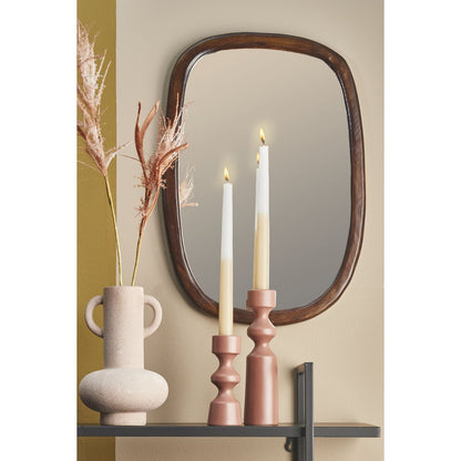 Bosco Spiegel - L35 x B50 cm - Mangohout - Donkerbruin