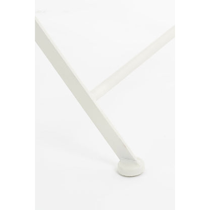 Odile Bistrostoel - L40 x B52 x H88,5 cm - Metaal - Bruin, Wit
